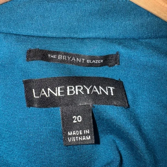 Lane Bryant Teal Double-Breasted Blazer - Picture 3 of 4